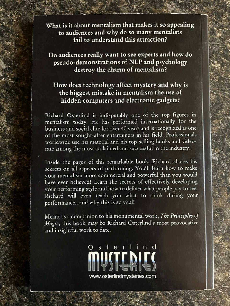 The Principles of Mentalism - Richard Osterlind (used copy)