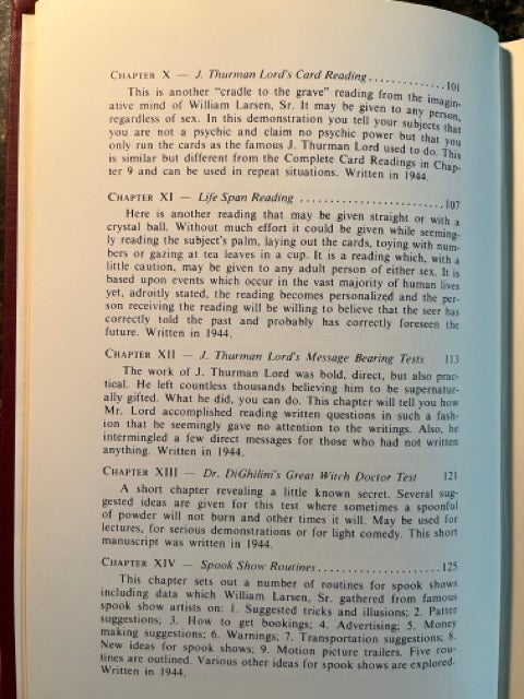 The Mental Mysteries and Other Writings of William W. Larsen, Sr - SIGNED