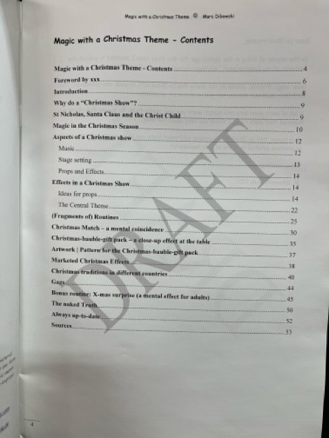 Magic With A Christmas Theme - Marc Dibowski