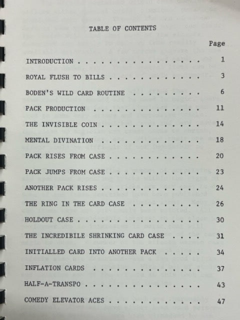 Cards and Cases - Jerry Mentzer