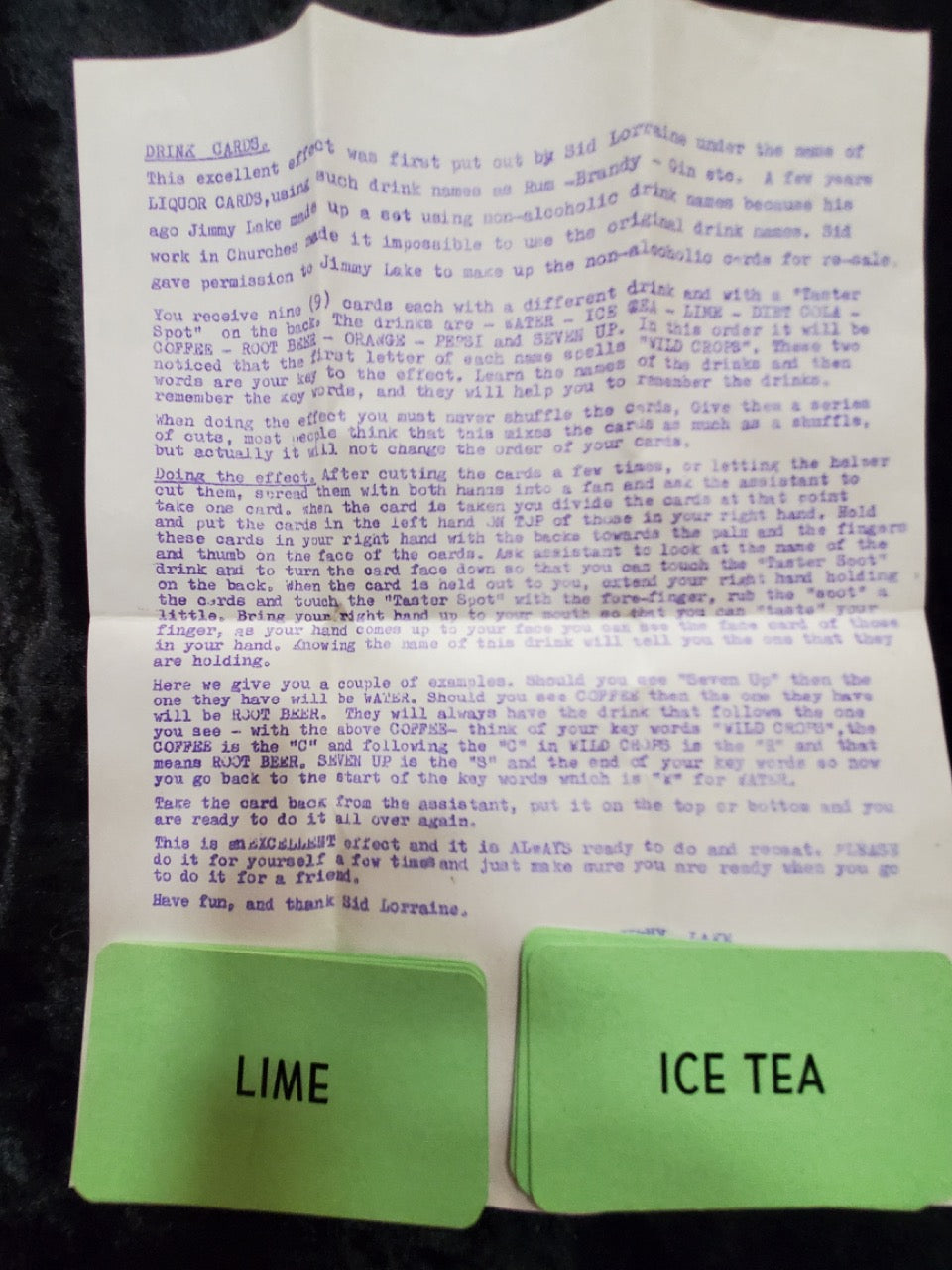 Drink Cards - Jimmy Lake