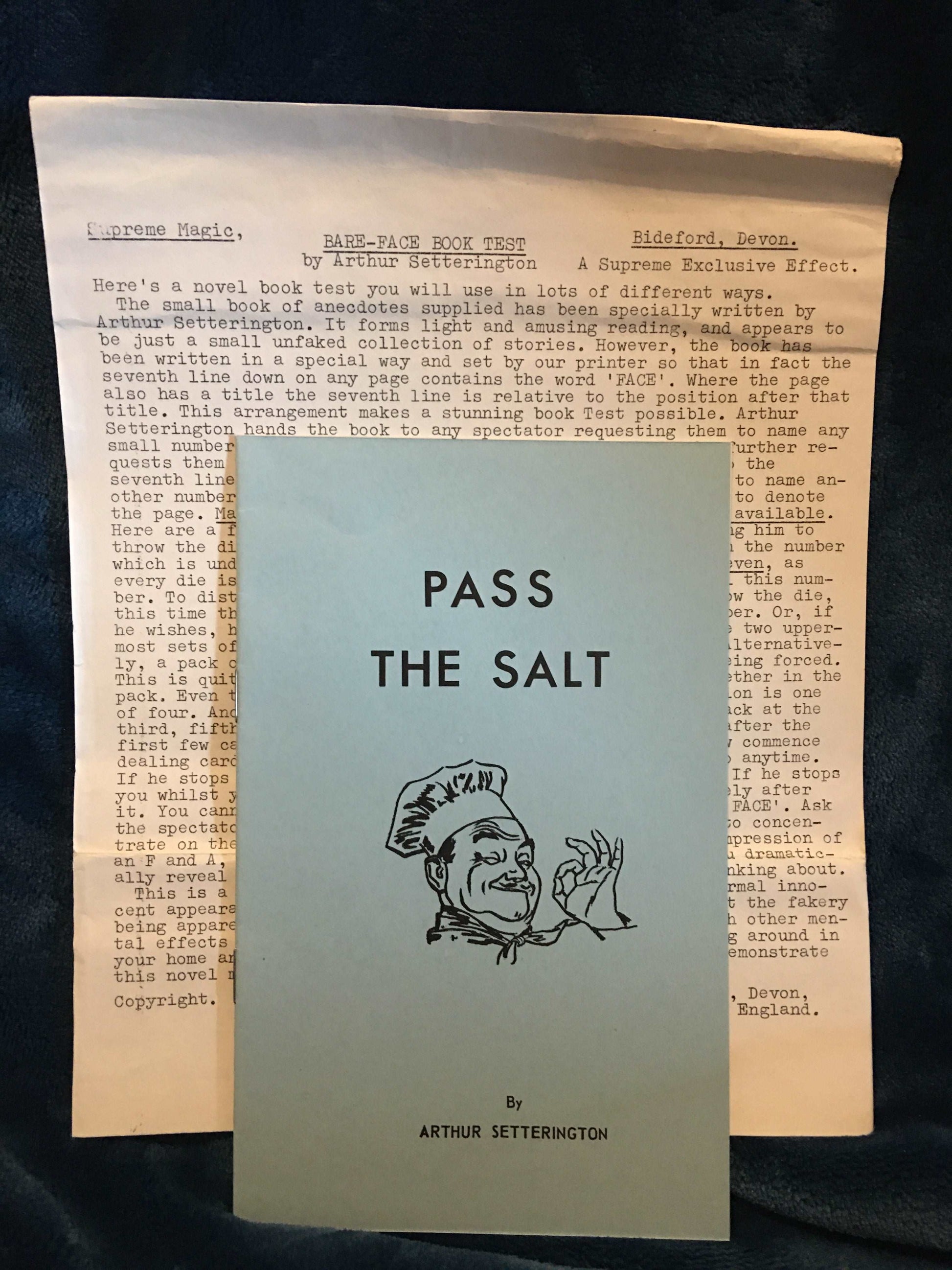 Bare-Face Book Test - Arthur Setterington