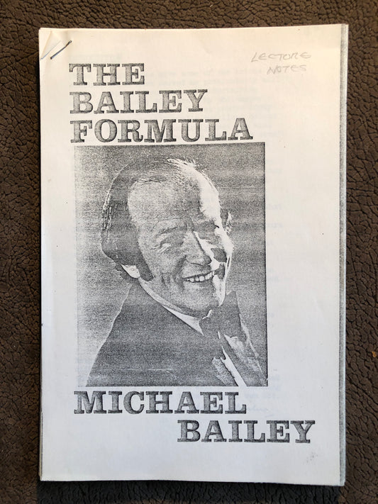 The Bailey Formula (large edition) - Michael Bailey