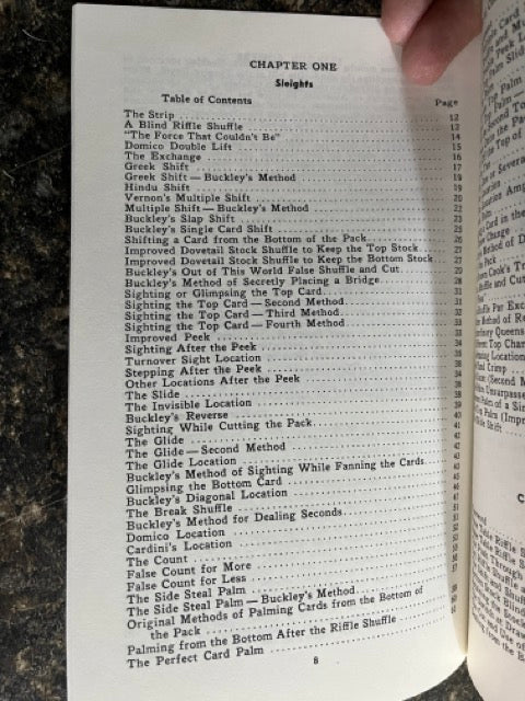Card Control - Arthur H. Buckley (Gambler's Book Club edition)