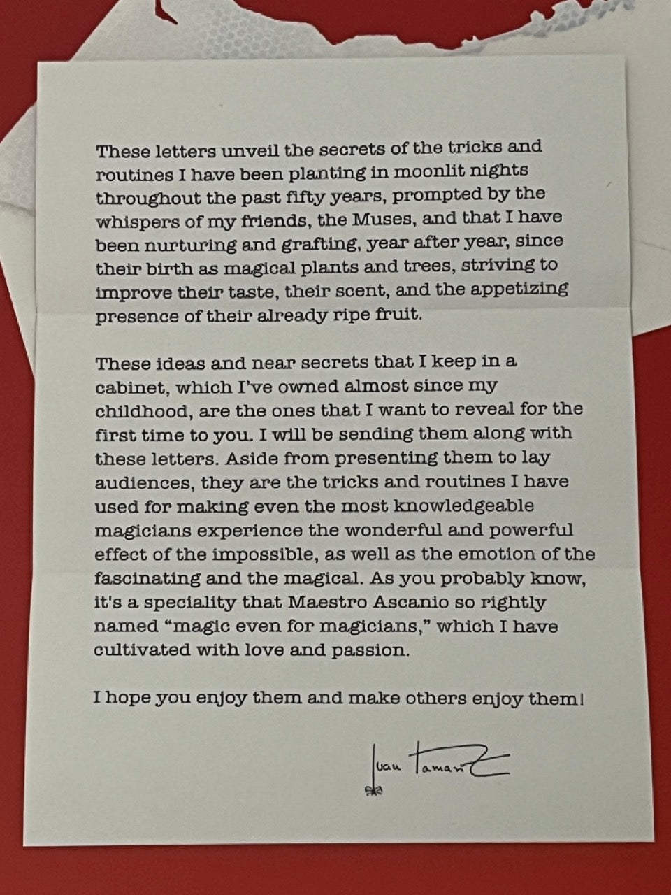 Letters from Juan, Vol.1 - Juan Tamariz