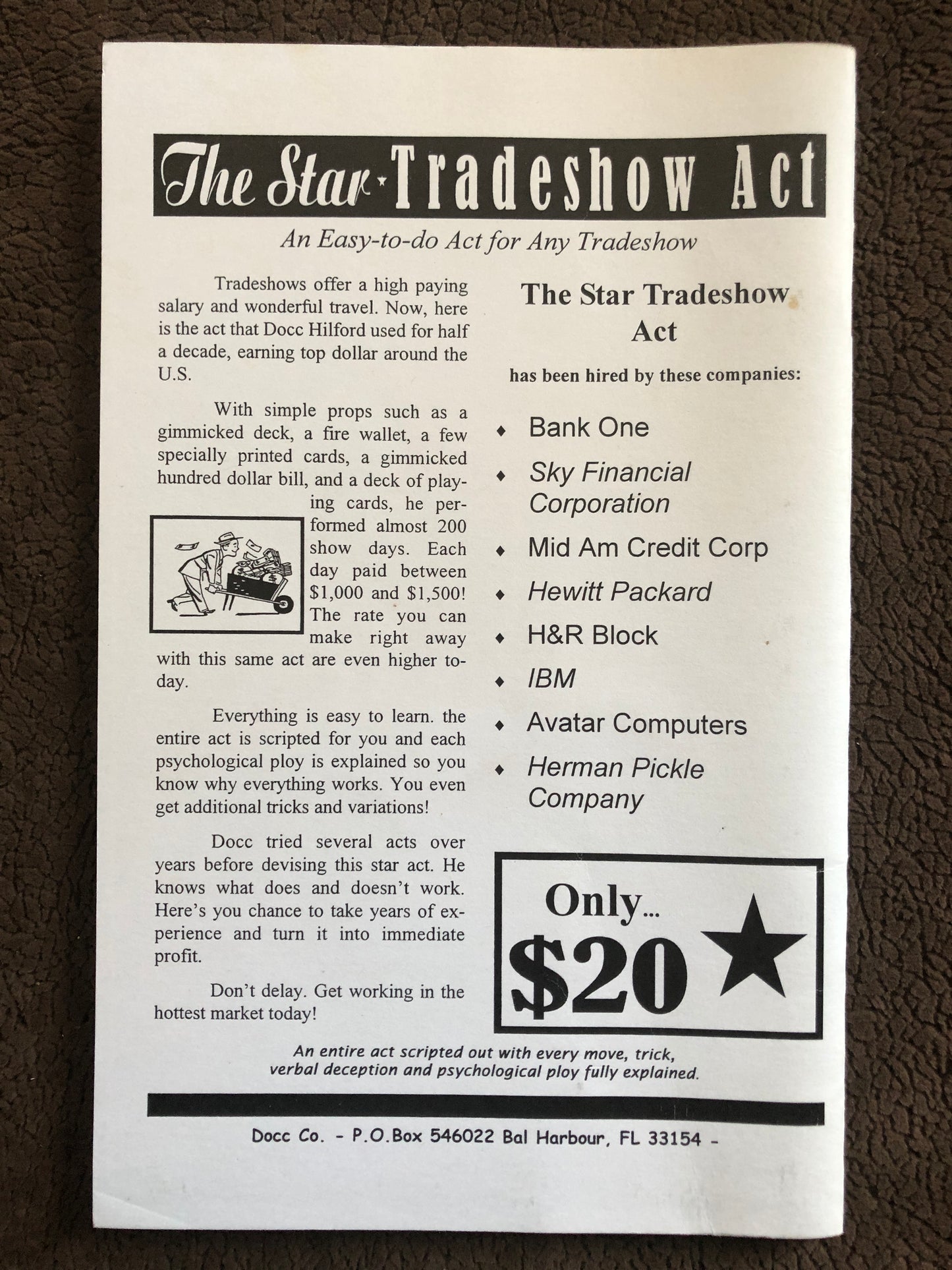 The Star Tradeshow Act - Docc Hilford