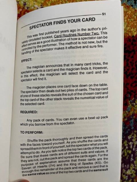 Cunning Card Miracles - Jerry Mentzer