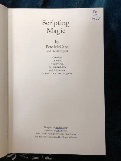 Scripting Magic 1 & 2 - Pete McCabe (NEW)