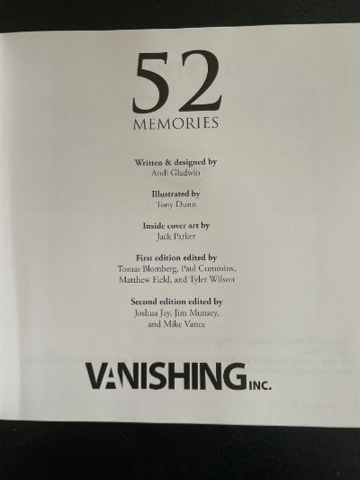 Jack Parker's 52 Memories (Retrospective edition)- Andi Gladwin