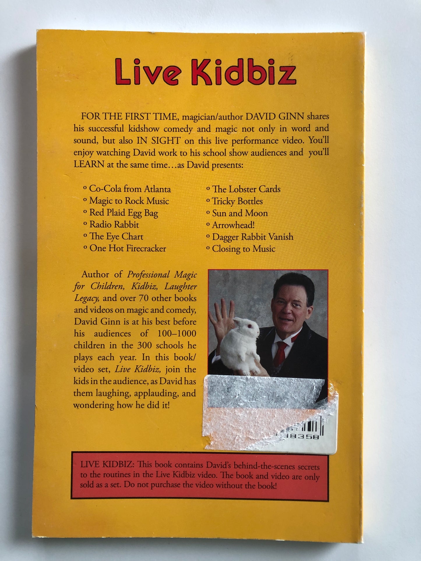 Live Kidbiz book - David Ginn