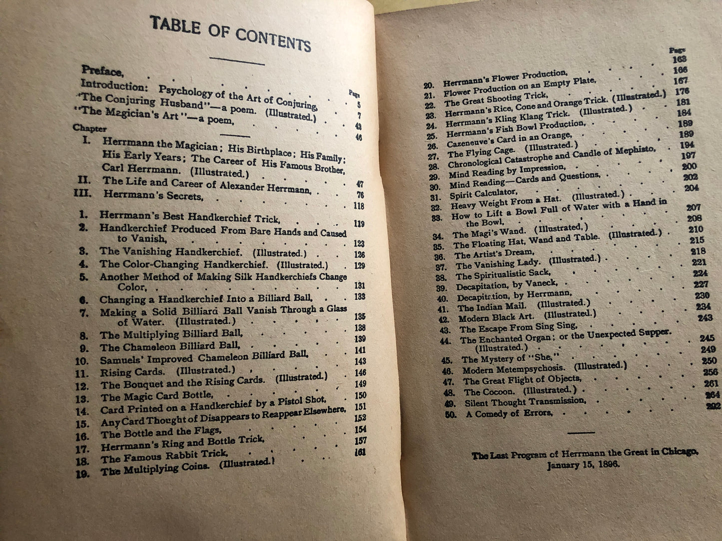 Magician's Handbook: Tricks & Secrets of the World's Greatest Magician, Herrmann The Great - H.J. Burlingame