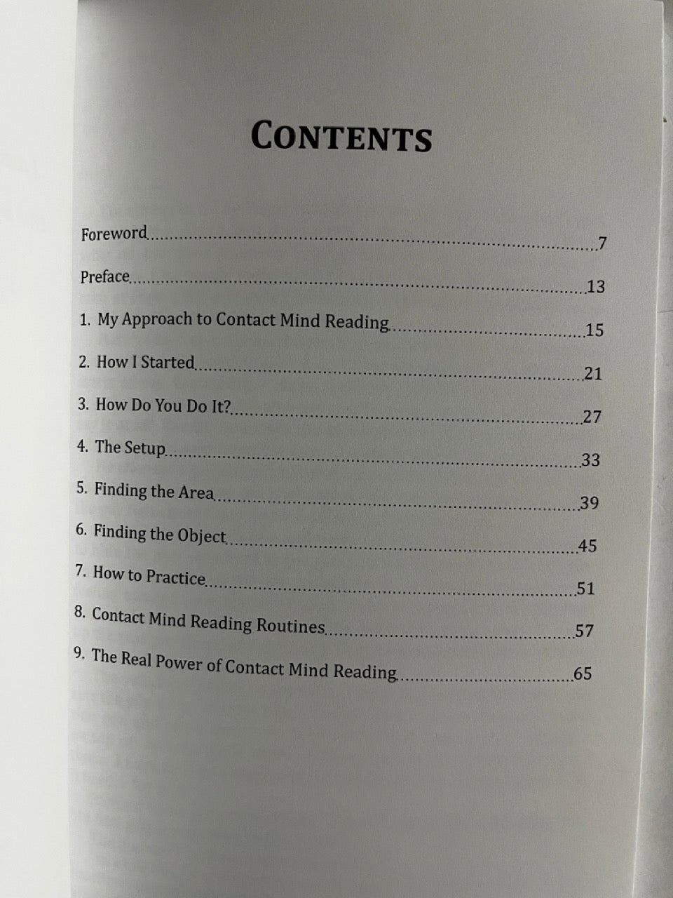 Contact Mind Reading: The Osterlind Approach - Richard Osterlind (used)