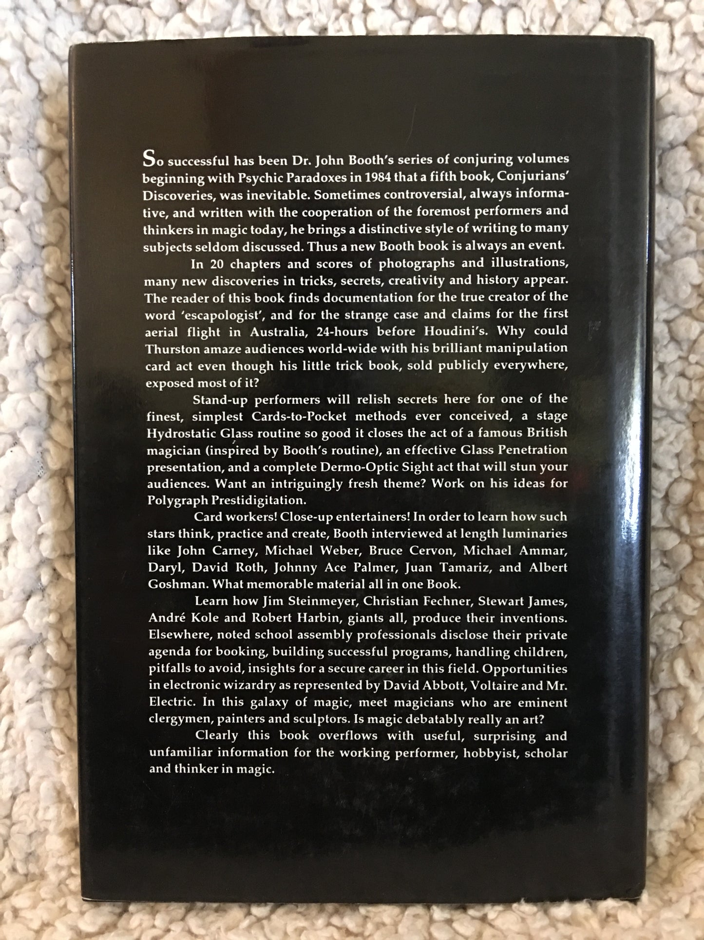 Conjurians' Discoveries - John Booth