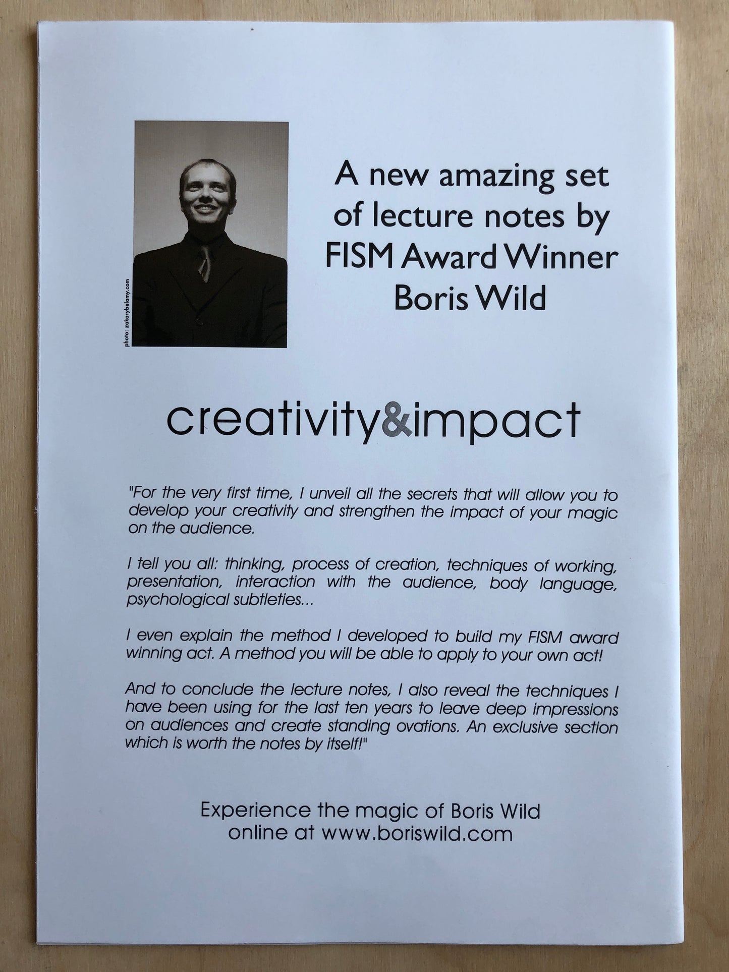 Creativity & Impact - Boris Wild