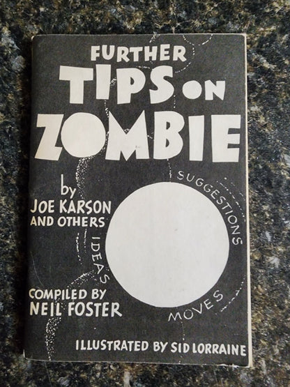 Further Tips on Zombie - Joe Karson & Neil Foster