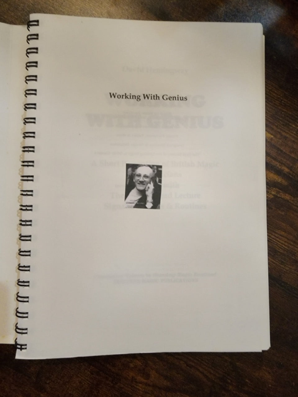 Working With Genius: The Gingerbread Lecture Book - David Hemingway