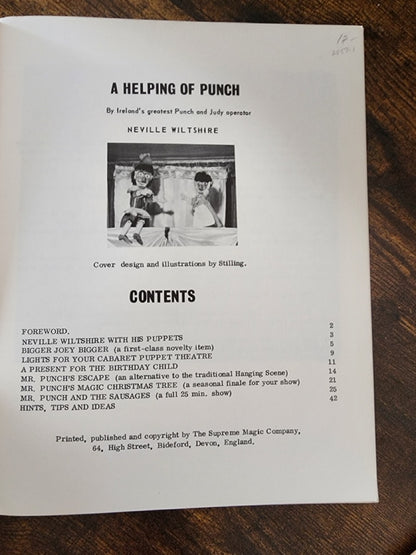 A Helping of Punch - Neville Wiltshire