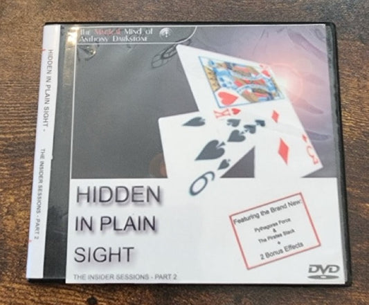 Hidden in Plain Sight, DVD - Anthony Darkstone