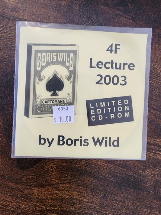 4F Lecture 2003 - Boris Wild (CD-rom)