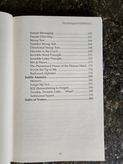 Psychological Subtleties 1-3 - Banachek