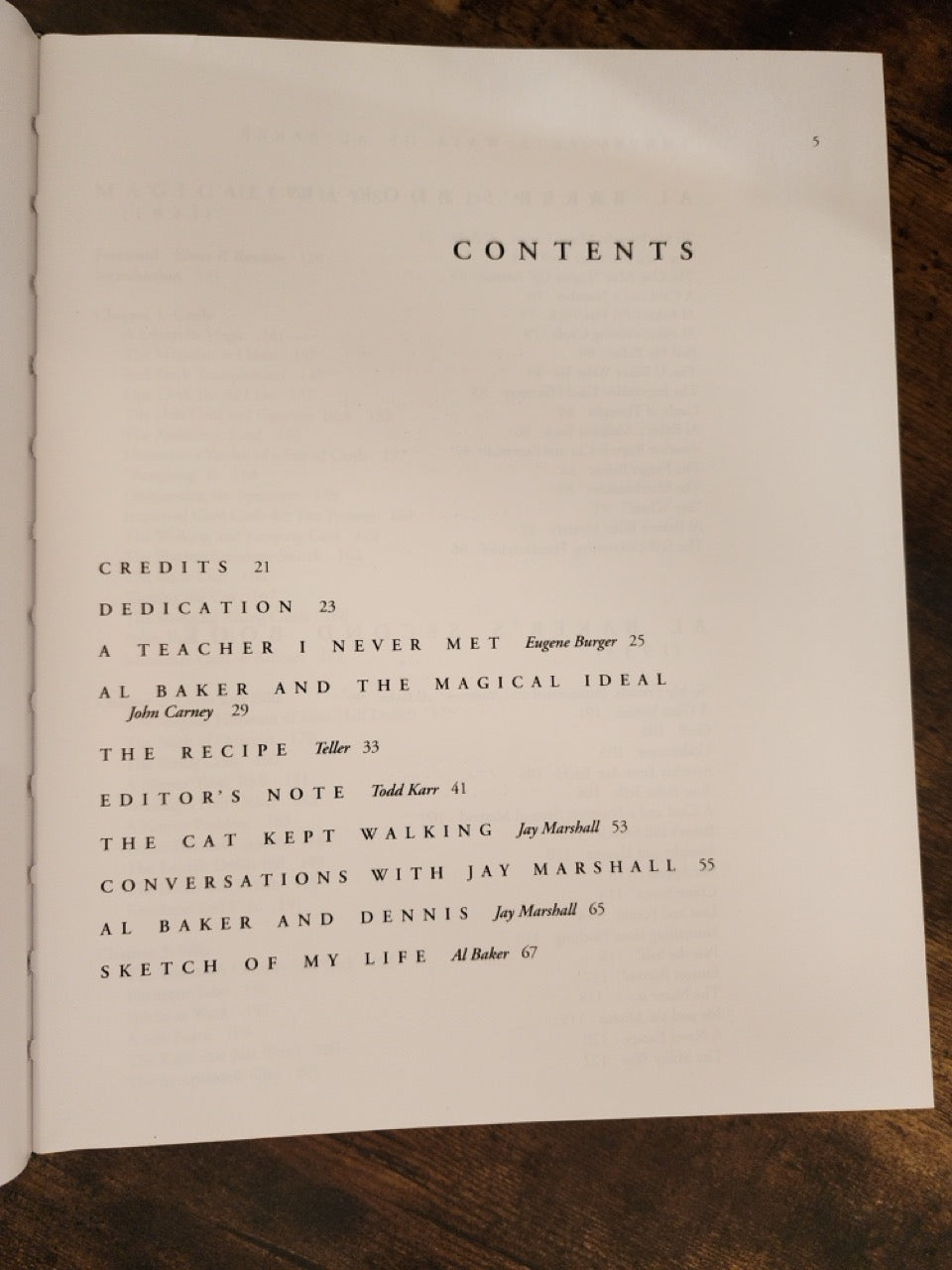 The Secret Ways of Al Baker - Miracle Factory First Edition