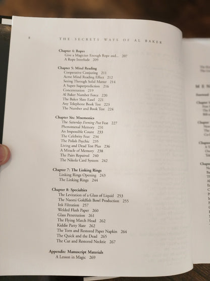 The Secret Ways of Al Baker - Miracle Factory First Edition