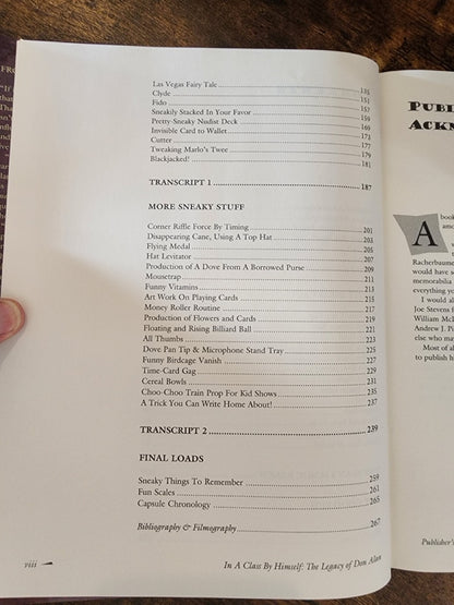 In a Class by Himself, The Legacy of Don Alan - Jon Racherbaumer