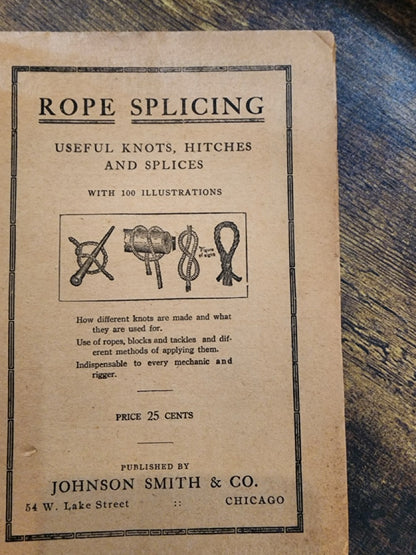 Rope Splicing - Johnson Smith & Co.