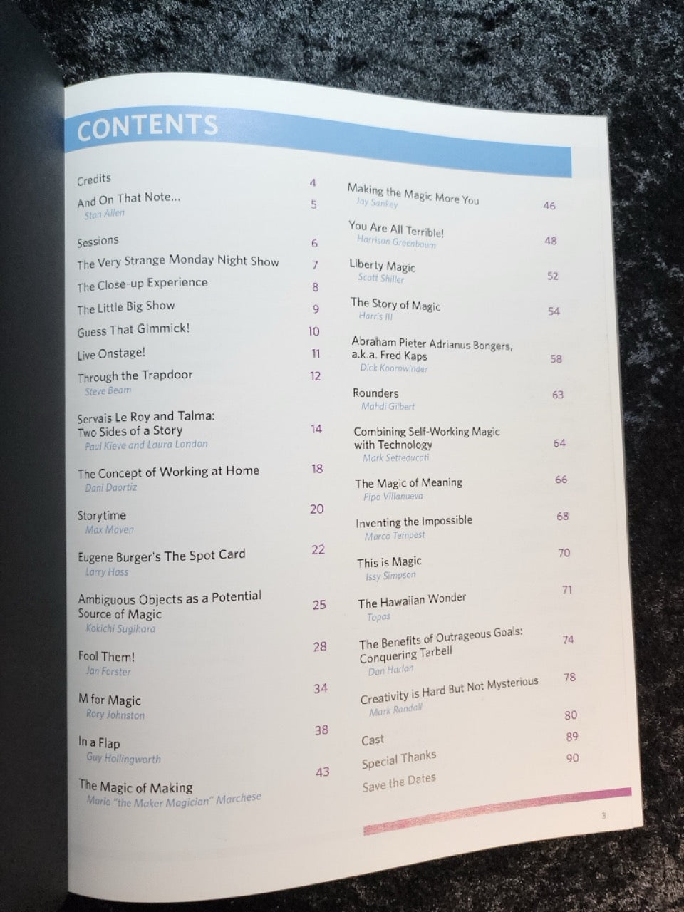 2020 Magic Live! Program