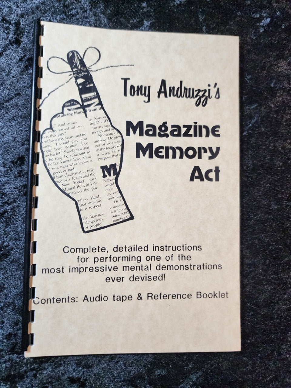Tony Andruzzi's Magazine Memory Act (booklet only)