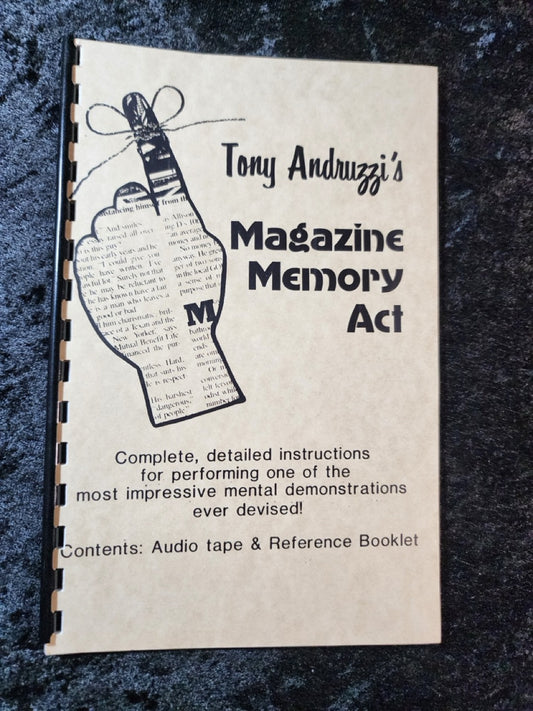 Tony Andruzzi's Magazine Memory Act (booklet only)
