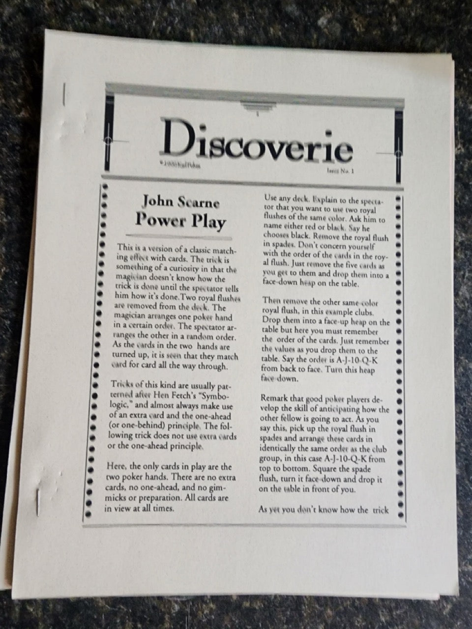 Discoverie (Issues 1-5 + extras) - Karl Fulves
