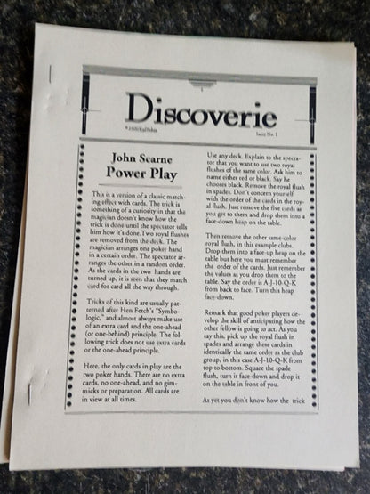 Discoverie (Issues 1-5 + extras) - Karl Fulves