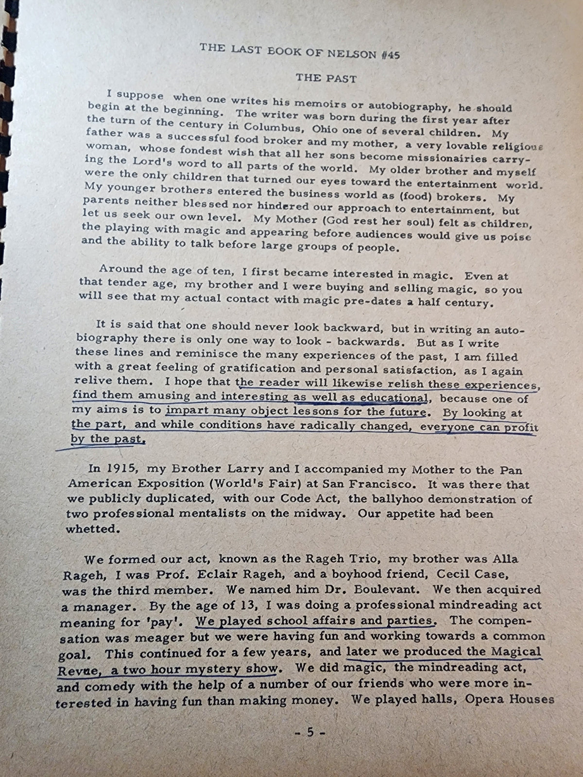 The Last Book of Nelson #45 (An Autobiography+) - Nelson Enterprises