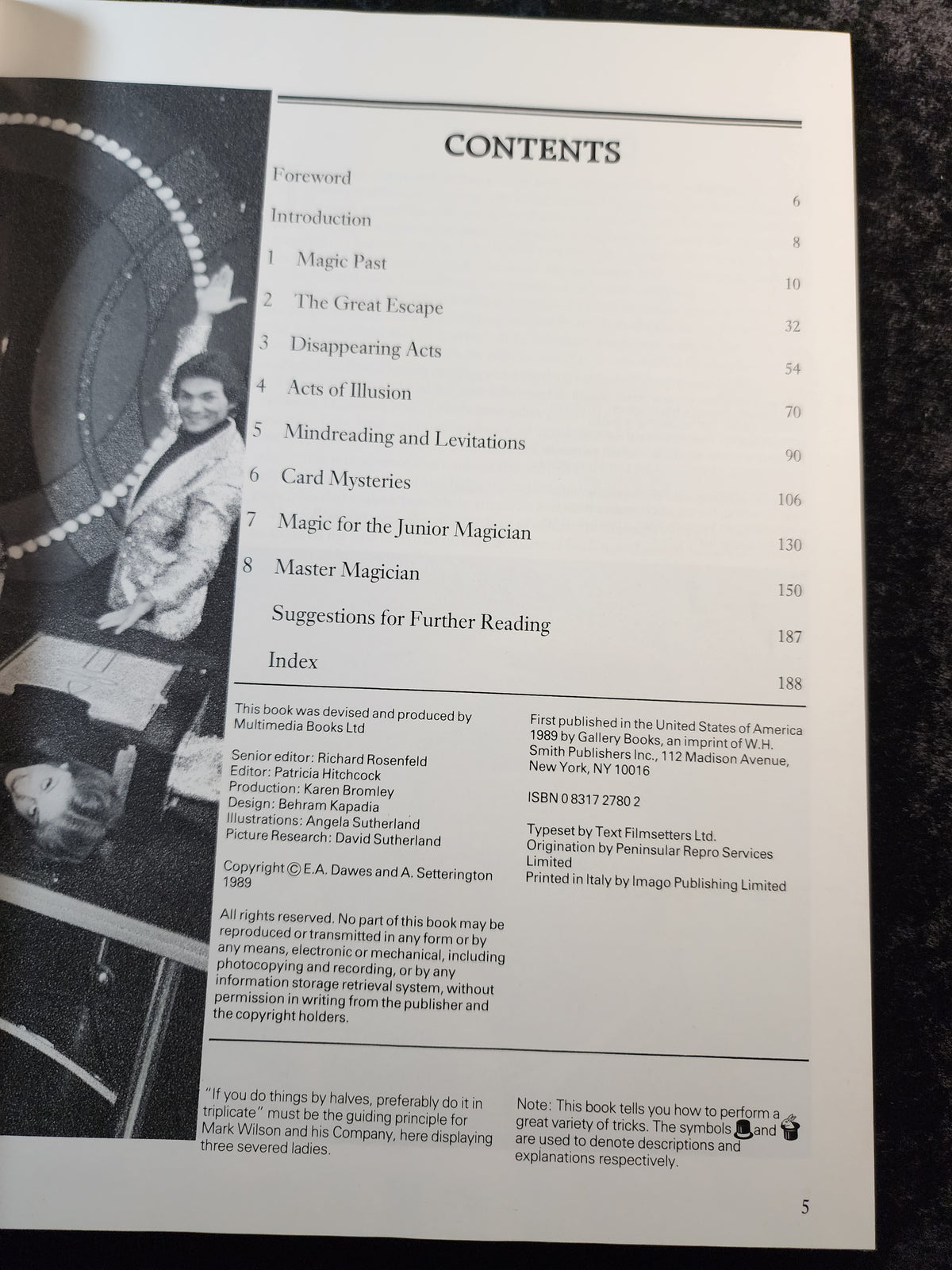 The Encyclopedia Of Magic - Edward A. Dawes and Arthur Setterington (HC)