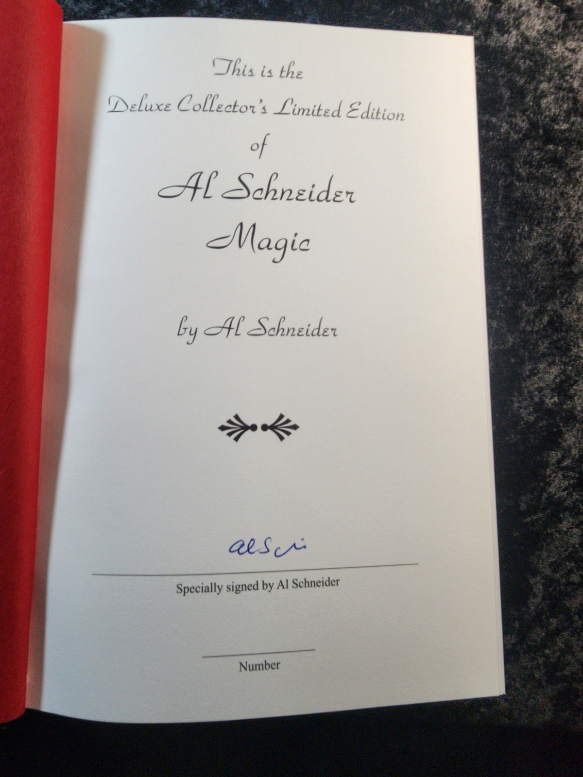 Al Schneider Magic - Al Schneider - Deluxe Collector's Edition - SIGNED