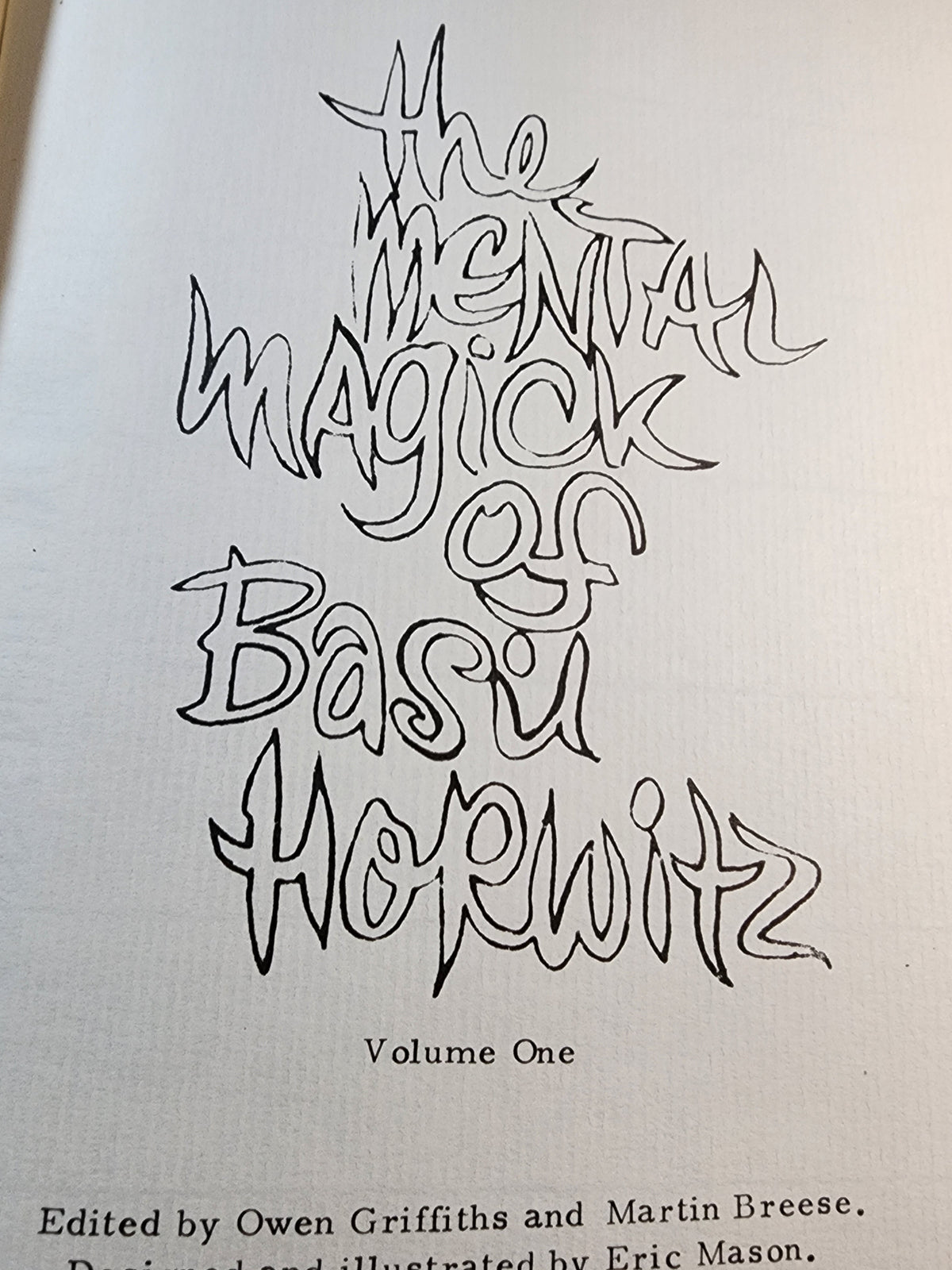 The Mental Magick of Basil Horwitz Vol. 1  - Martin Breese