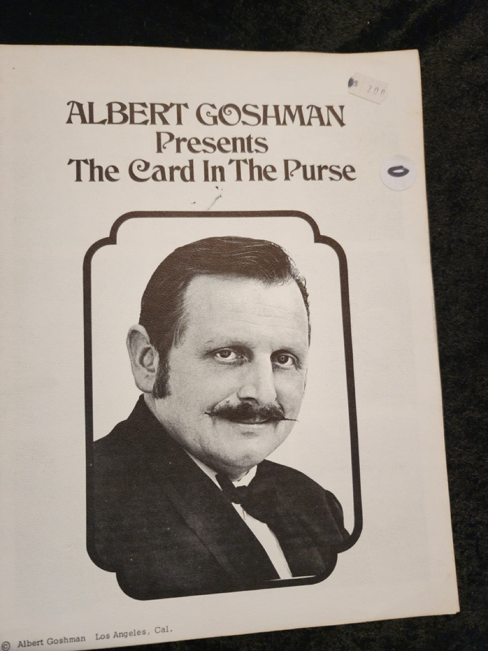 The Card In The Purse - Albert Goshman