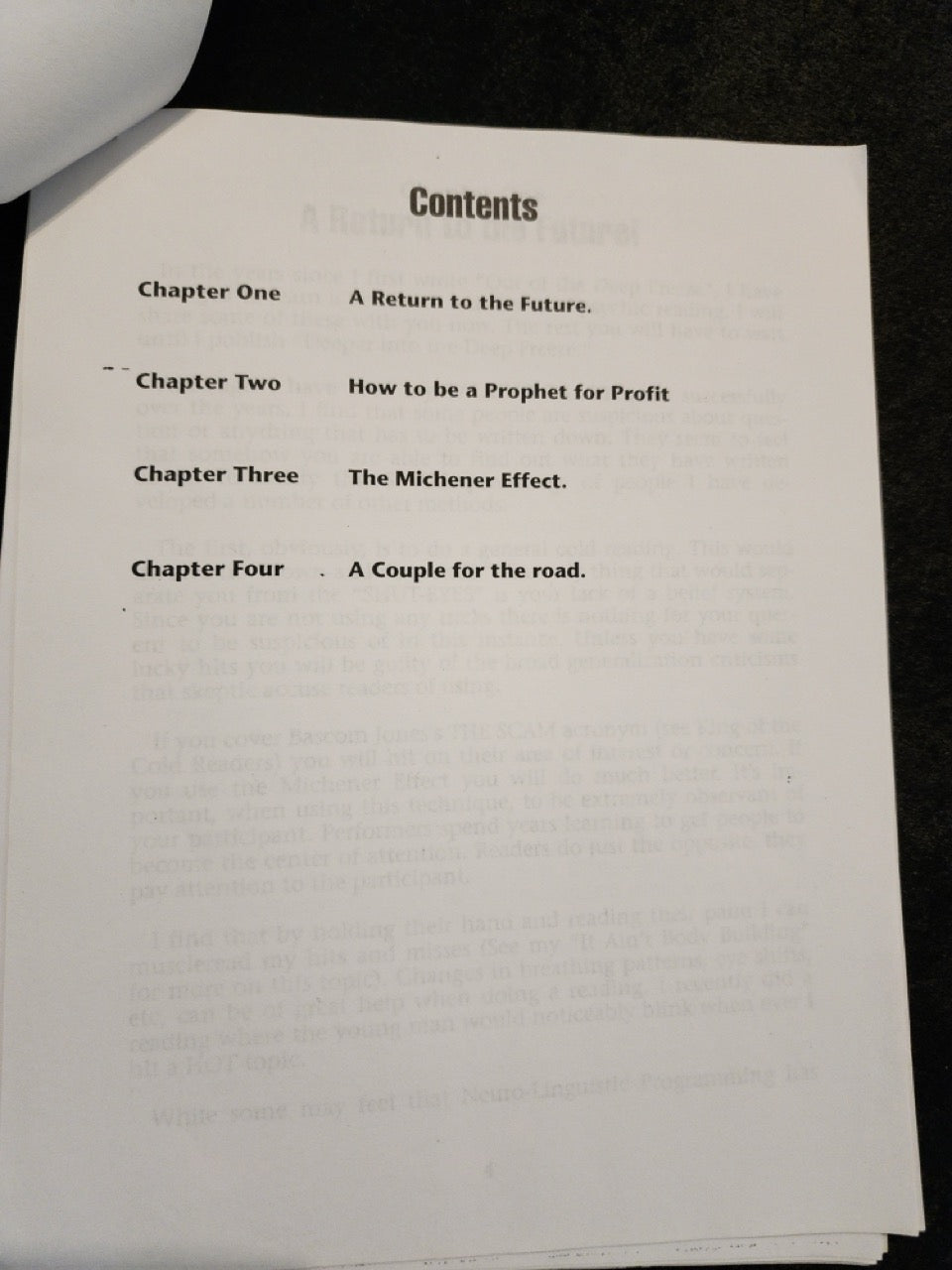 From The Back of the Deep Freeze: Further Notes on Cold Reading - Fred Kross - SIGNED