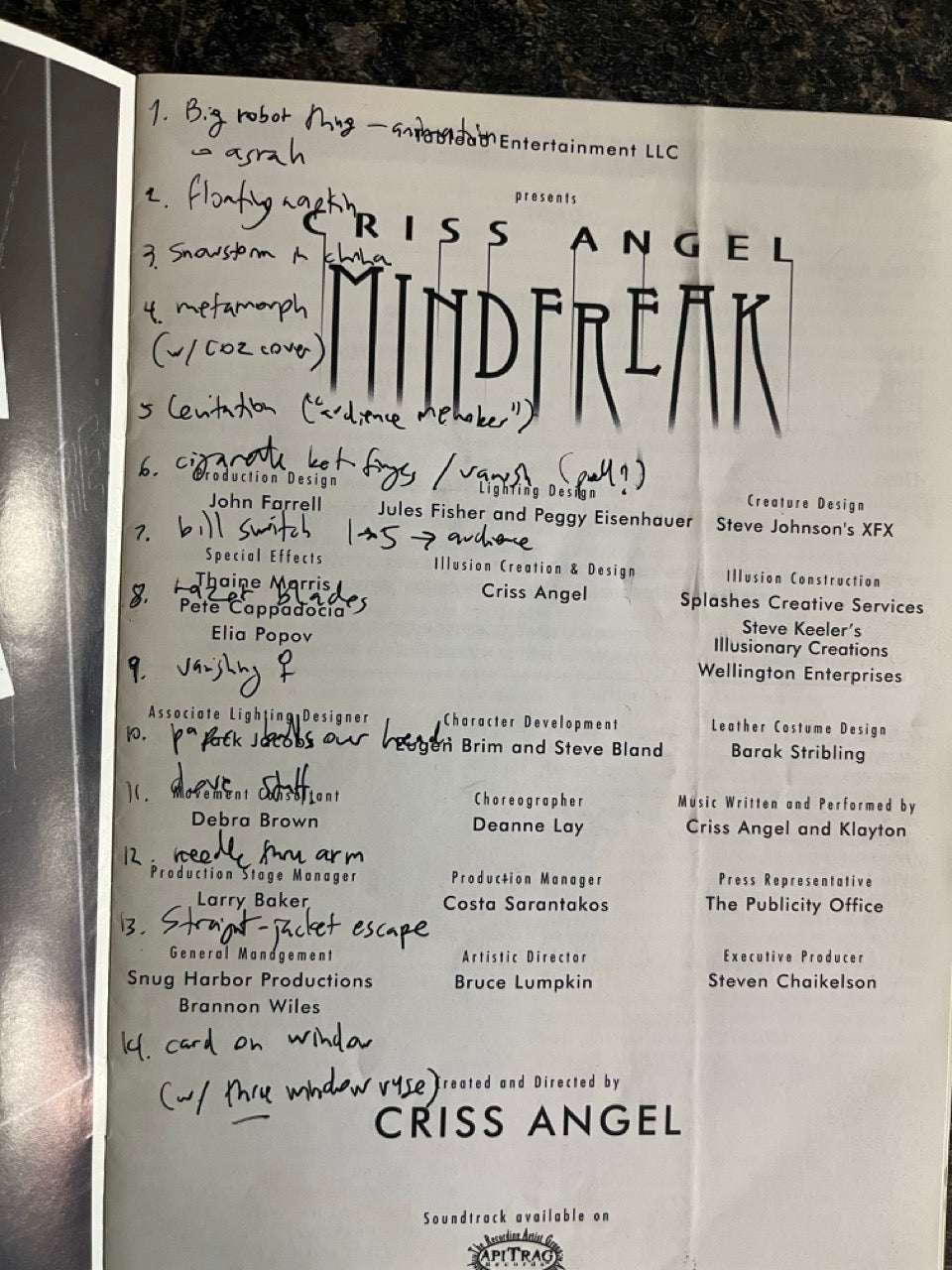Criss Angel Mind Freak Program