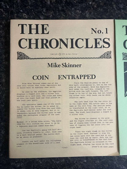 The Chronicles Magazine Complete File ( 36 Issues) - Karl Fulves (Set #2)