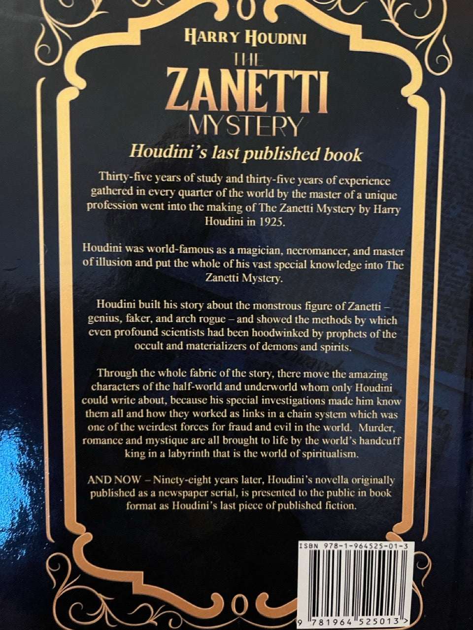 The Zanetti Mystery - Harry Houdini & Trudy Monti
