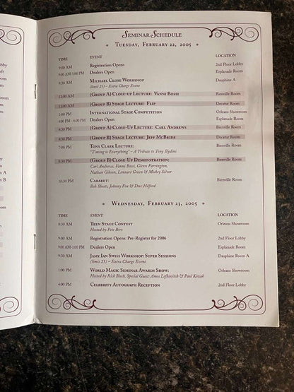 3 Convention/Advertising Programs - Various
