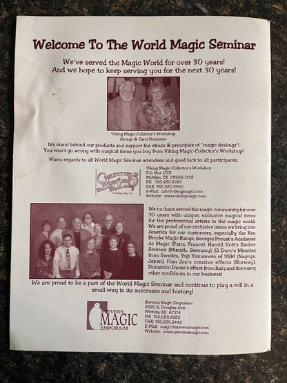 3 Convention/Advertising Programs - Various