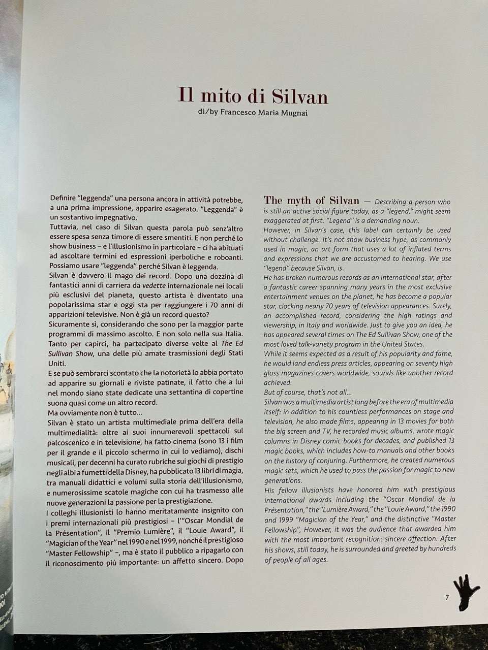 Silvan: Legend of Magic - Francesco Maria Mugnai (Limited edition IMPORT) (USED copy)