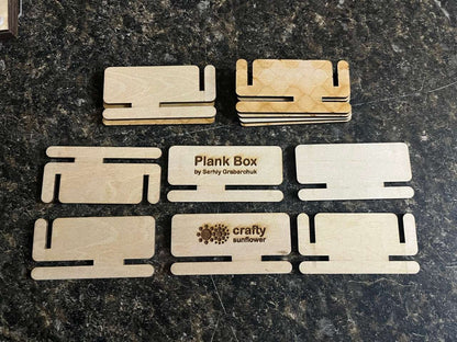 Plank Box - 3D Wooden Puzzle - Crafty Sunflower (SM5)