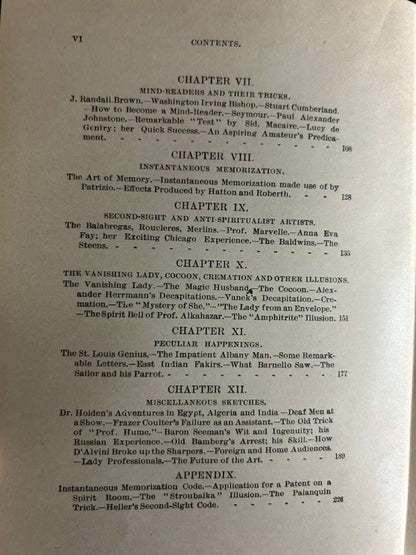 Leaves from Conjurers' Scrap Books - H.J. Burlingame (1891 ed, GREEN)