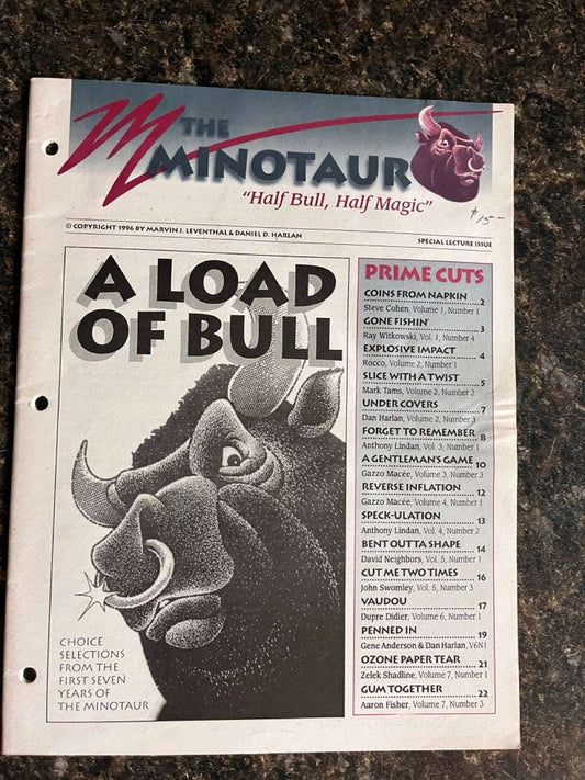 The Minotaur: Special Lecture Issue - Leventhal & Harlan