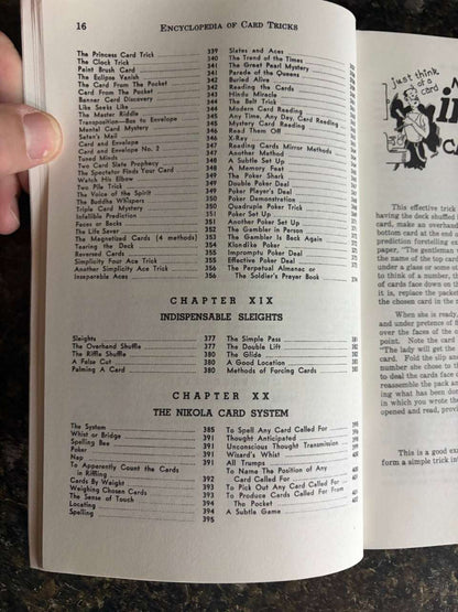 Encyclopedia of Card Tricks - Jean Hugard (LIKE NEW)