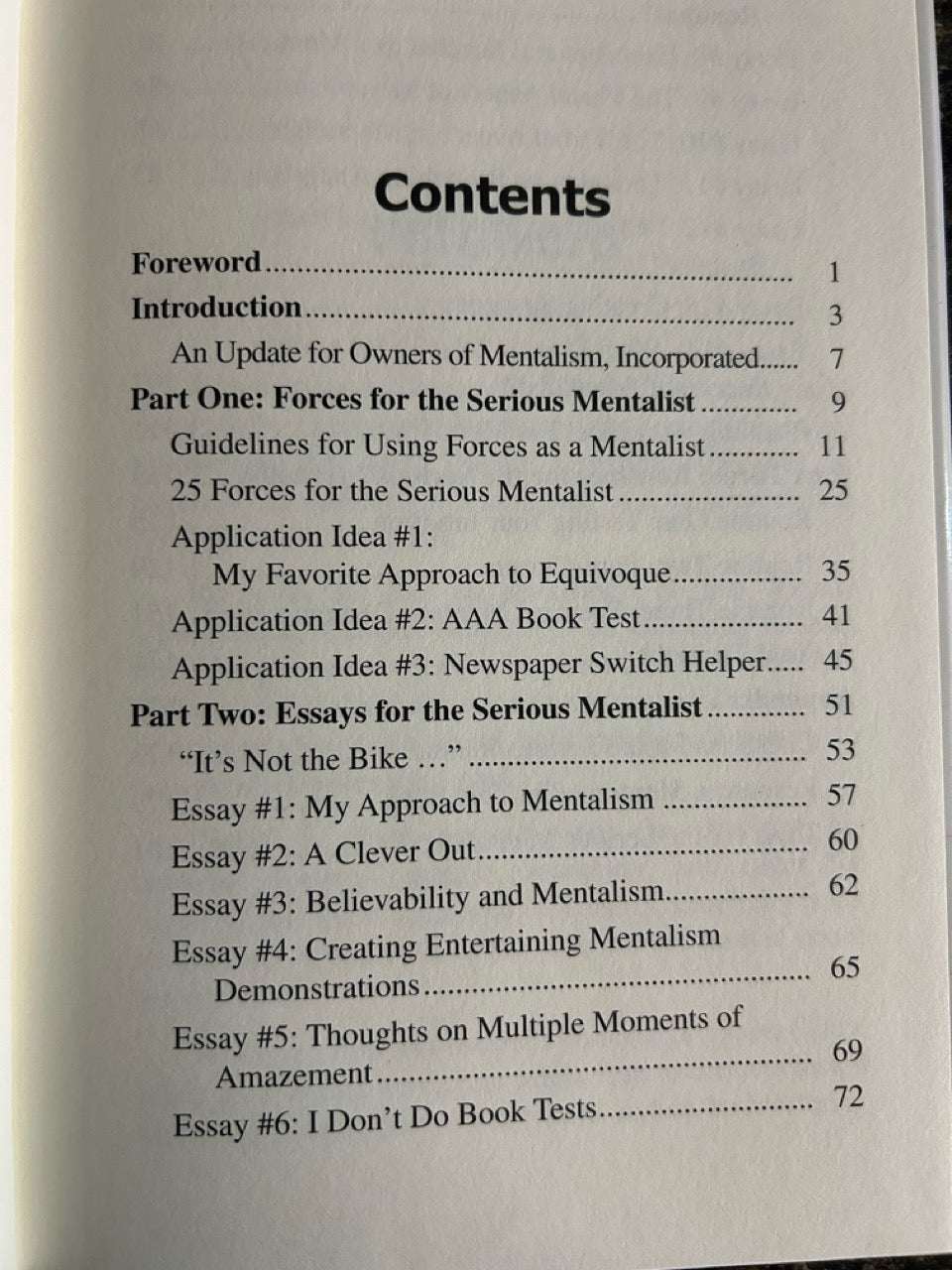 Mentalism Incorporated Vol. 2 - Chuck Hickok (2005 1st ed.)